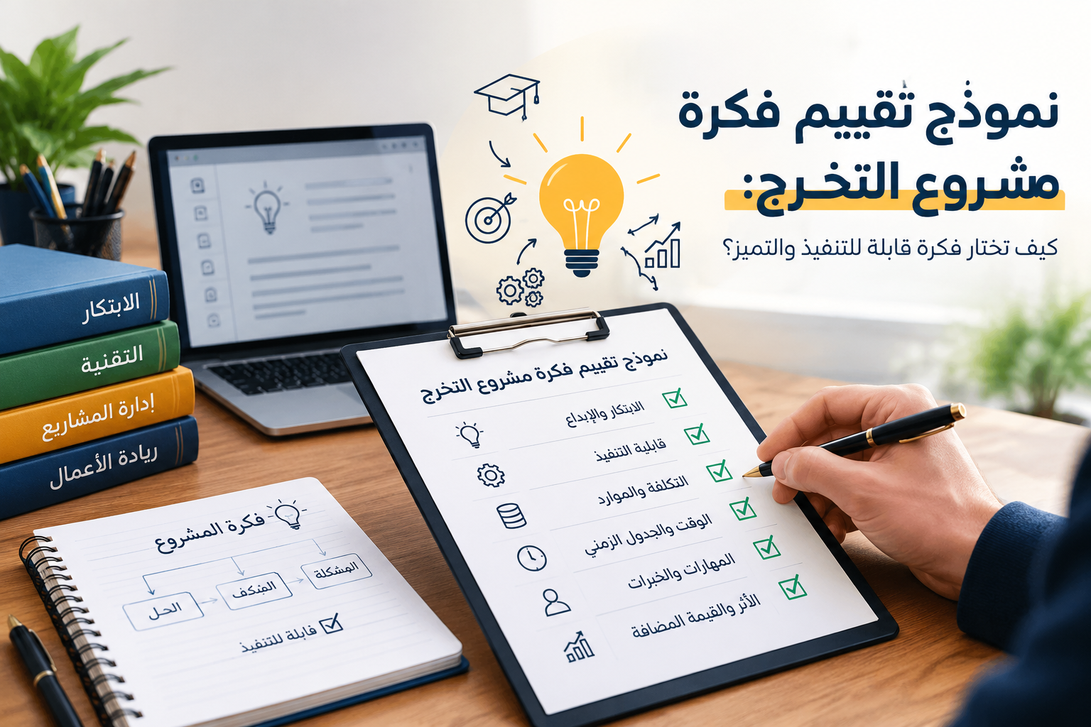 نموذج تقييم فكرة مشروع التخرج: معايير الاختيار والتنفيذ